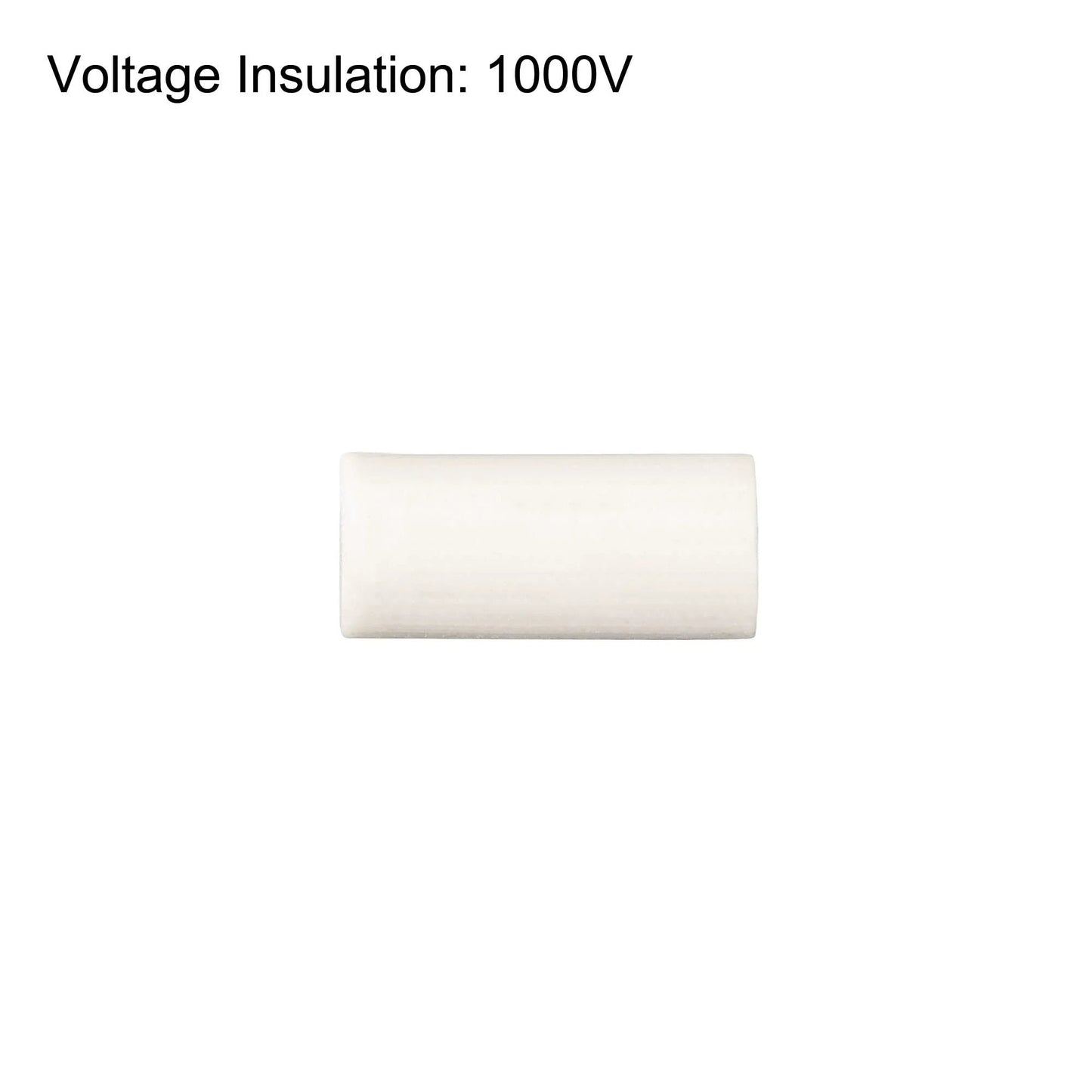Heavy Duty High Temperature Ceramic Tube Insulation For Electronics Two Millimeter Bore Ten Millimeter Length Fifty Pack Grey Heat Resistant Tubes For Wires Insulation Voltage 1000V Withstand Up To 1600 Celsius