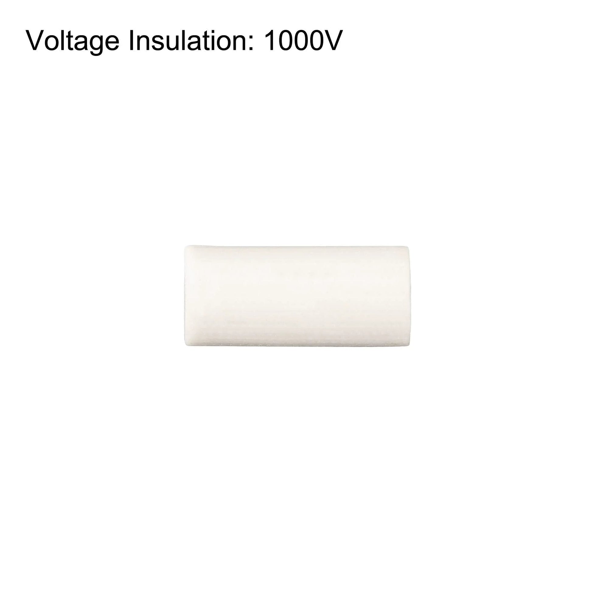 Heavy Duty High Temperature Ceramic Tube Insulation For Electronics Two Millimeter Bore Ten Millimeter Length Fifty Pack Grey Heat Resistant Tubes For Wires Insulation Voltage 1000V Withstand Up To 1600 Celsius