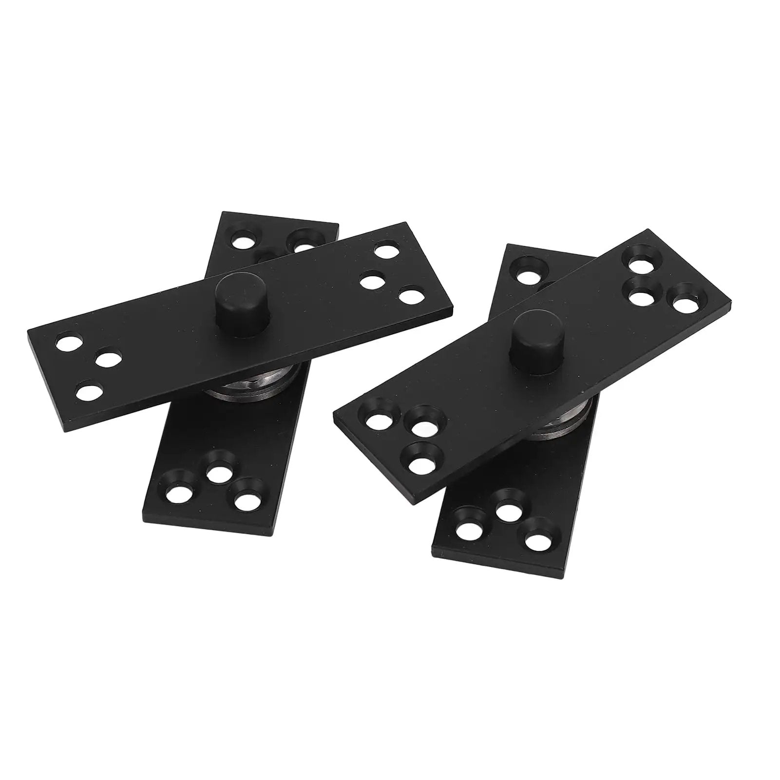 Pivot Hinge For Hidden Doors And Bookcases, 360 Degree Rotation, Heavy Duty Stainless Steel Concealed Door Hinge, black finish pair