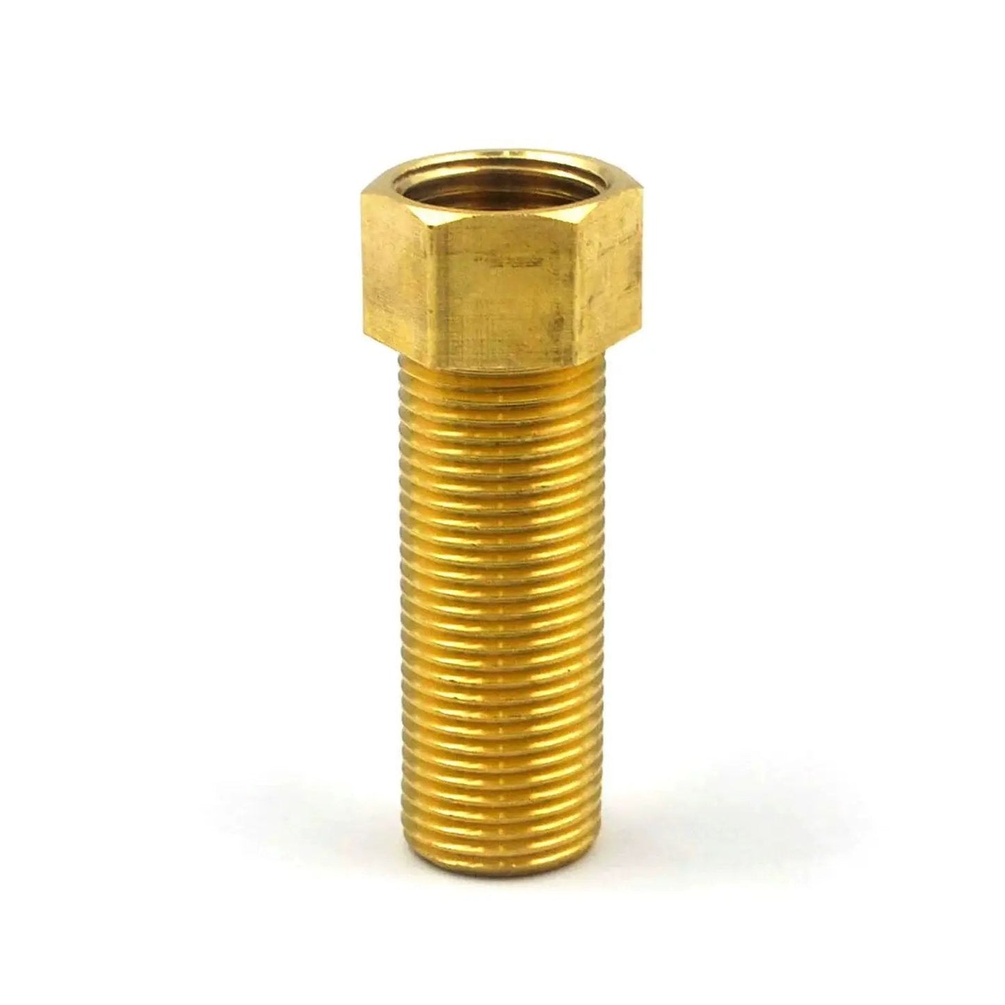 Five Pack Half Inch Brass Extension Adapter Set With Half Inch Male To Female Nipple Fittings Hex Bushing Converter For Plumbing