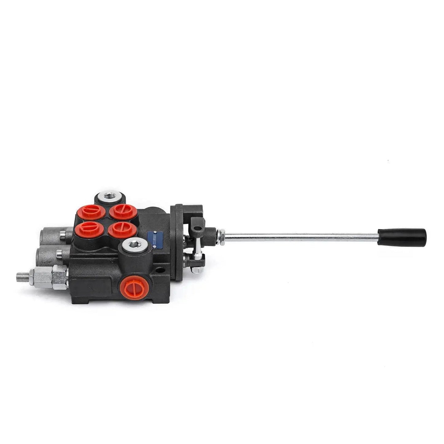 Heavy Duty Dual Spool Hydraulic Joystick Control Valve For Tractors And Loaders, 11 GPM, with durable steel design.