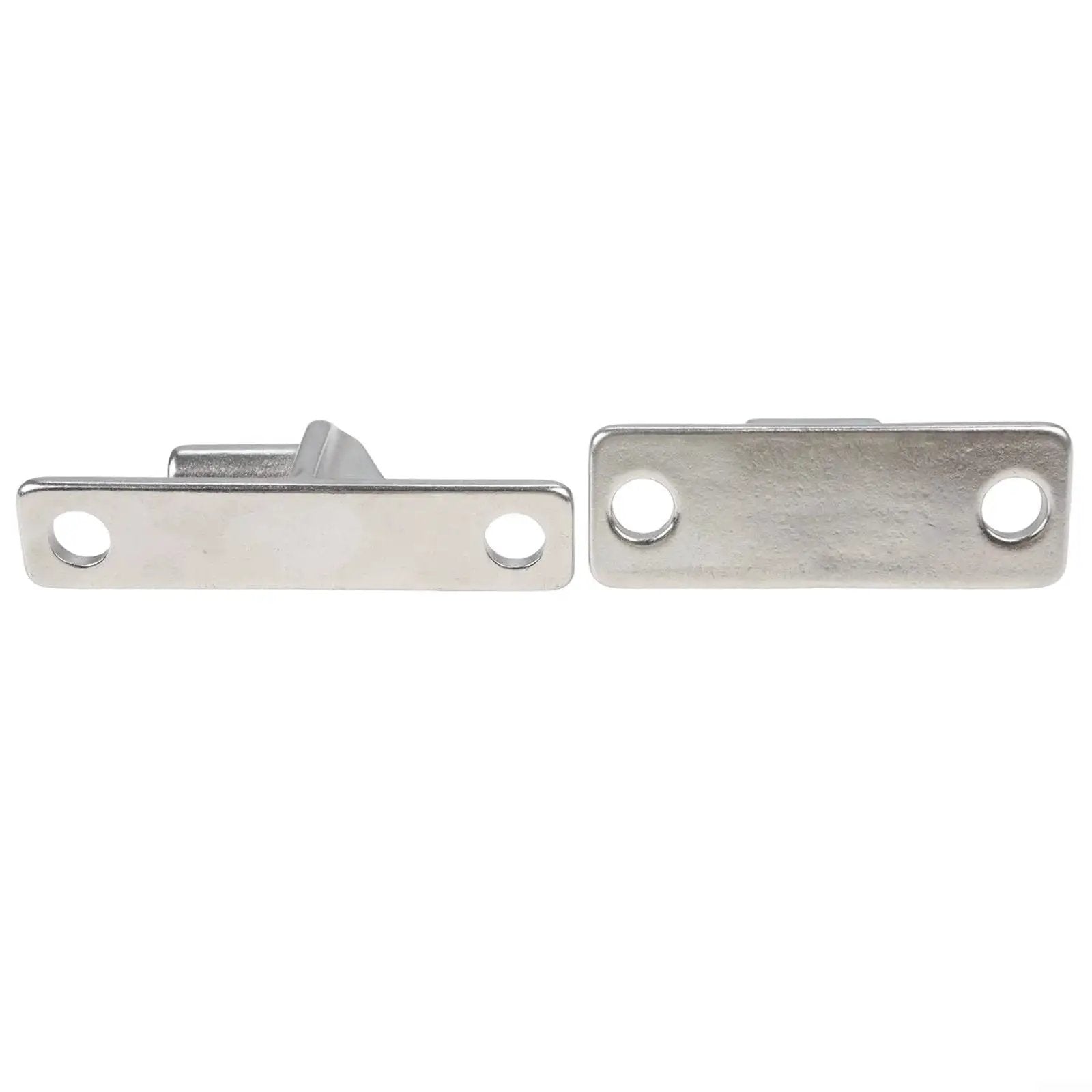 Heavy Duty 304 Stainless Steel Gate Hinges For Fence Barn Garden Doors 4.6 Inch Length 6mm Thick Plate High Load Capacity Rust Resistant Outdoor Gate Hardware Built To Endure Weather And Tough Outdoor Use, showing two flat metallic brackets with pre-drilled holes.