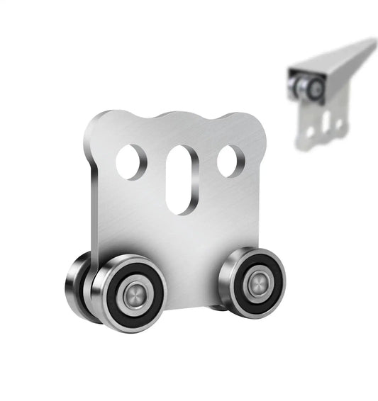 Heavy Duty Four Wheel Hoist Trolley Assembly With Strut Channel Rollers and Damaged Trolley Wheel Upgrade for Warehouse Use
