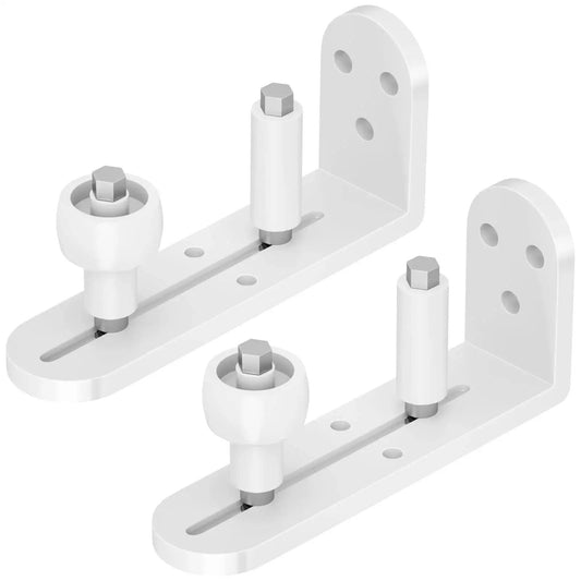 2 Pack Sliding Barn Door Floor Guide With Adjustable Rollers Durable Aluminum Barn Door Hardware Smooth Glide And Quiet Operation