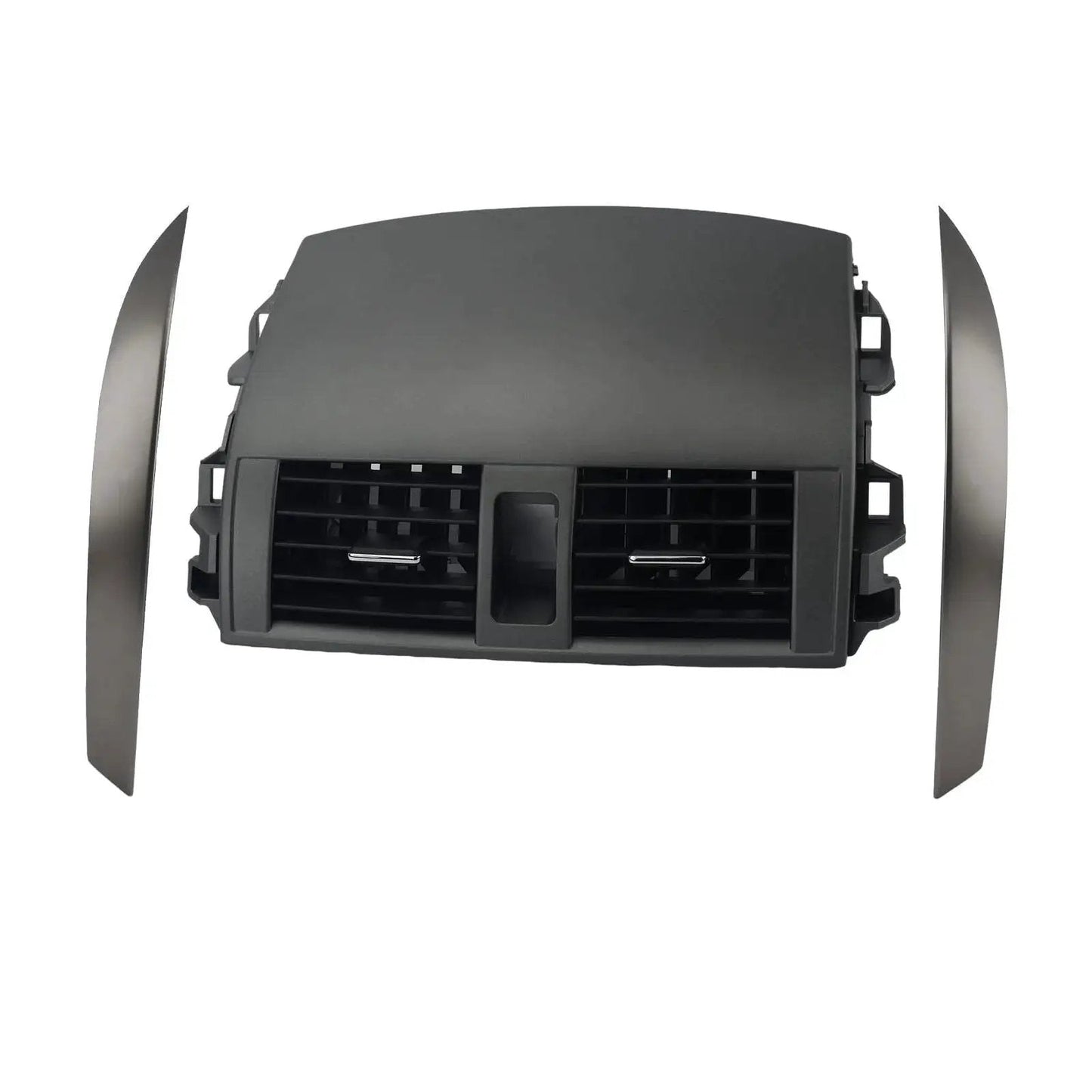 Corolla Dashboard Trim Kit 2008 2013 Center Dash Vent Panel Left Right Trim Gray, showing front view of vent panel and trim pieces