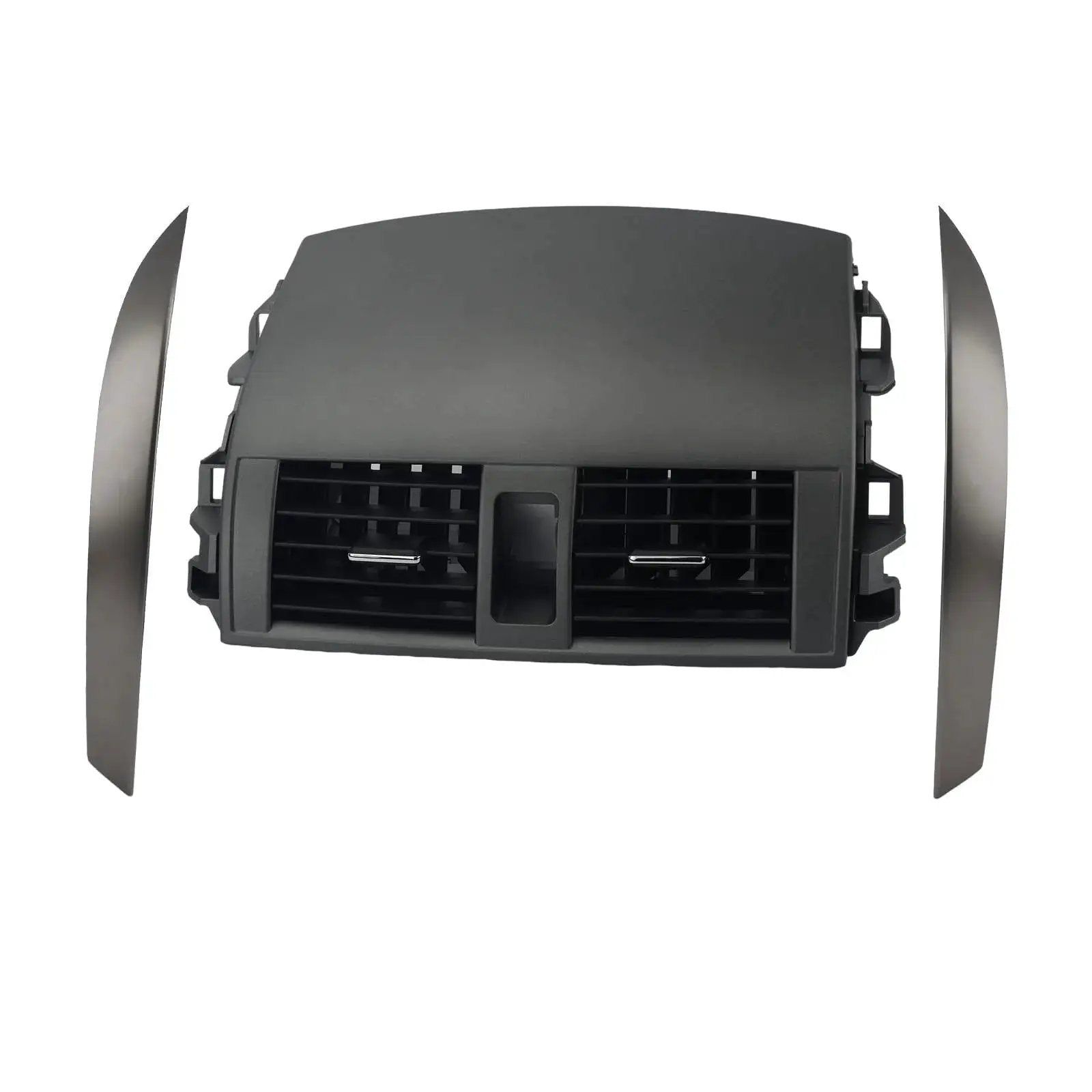 Corolla Dashboard Trim Kit 2008 2013 Center Dash Vent Panel Left Right Trim Gray, showing front view of vent panel and trim pieces