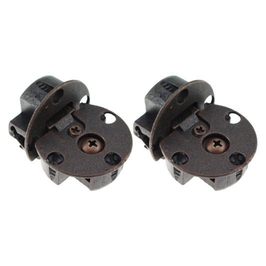 2 Pack Adjustable Flip Top Concealed Hinge For Cabinets And Wardrobes In Red Antique Brass Finish Nickel Plated Zinc Alloy Durable Fitting With No Fuss Install And Adjustable Screws By SQXBK