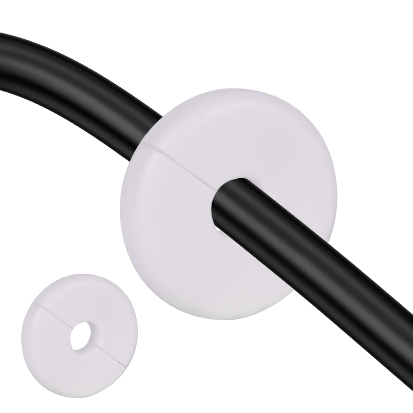 2 Pack Wall Grommets For Cables, No Fuss Wall Cable Pass Through Kit For Ethernet And Starlink Cables, Cable Routing Bushing Through, Wall Hole Grommets That Protect Wires From Wear And Tear, Fits Cables Under 10 Mm