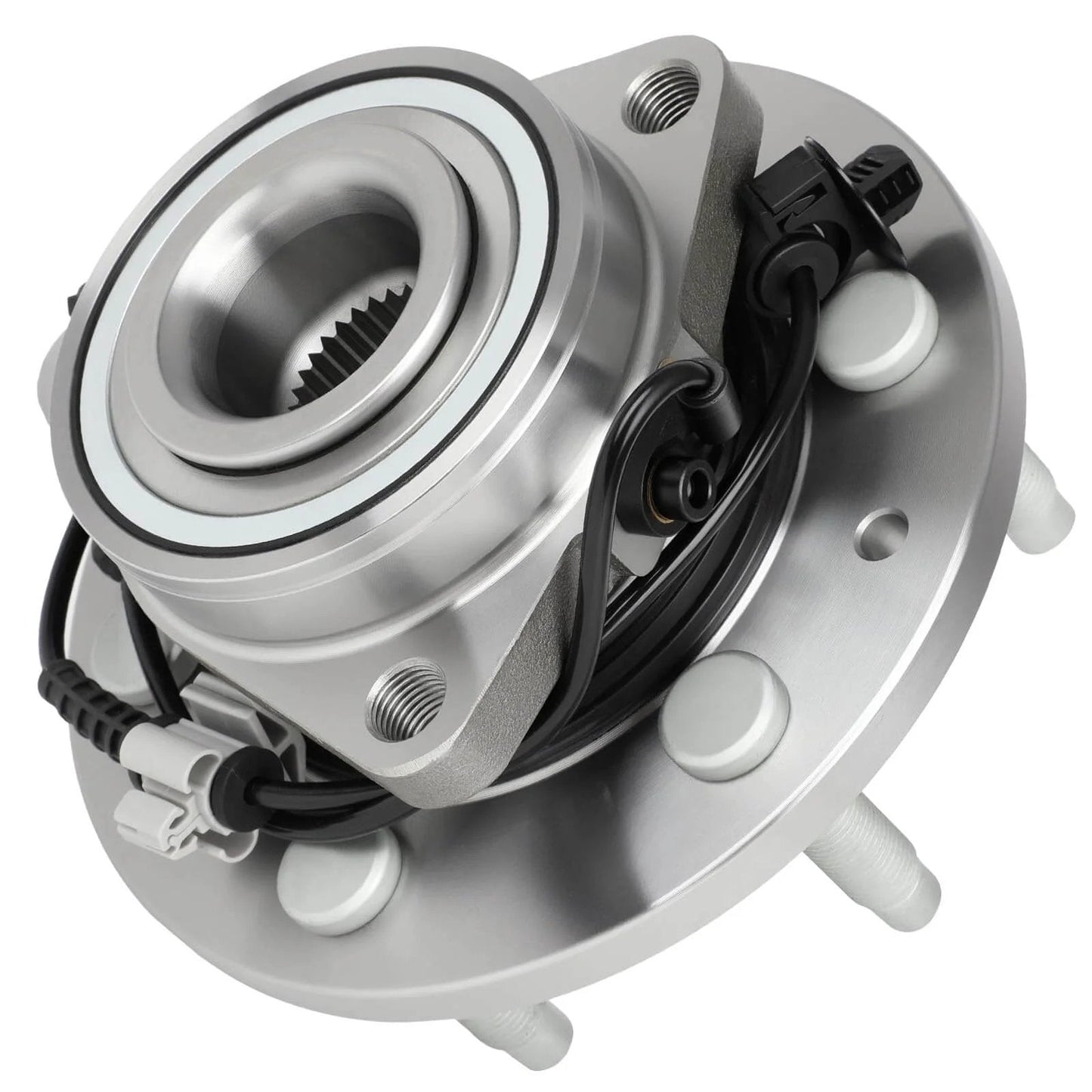 515096 Front Wheel Hub Bearing Assembly for Chevy Avalanche Silverado Suburban Tahoe Cadillac Escalade and GMC Yukon Sierra 1500, 4WD 4X4 OE Replacement with ABS, 6 Lug Design