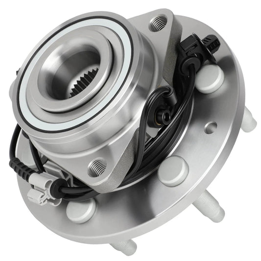 515096 Front Wheel Hub Bearing Assembly for Chevy Avalanche Silverado Suburban Tahoe Cadillac Escalade and GMC Yukon Sierra 1500, 4WD 4X4 OE Replacement with ABS, 6 Lug Design