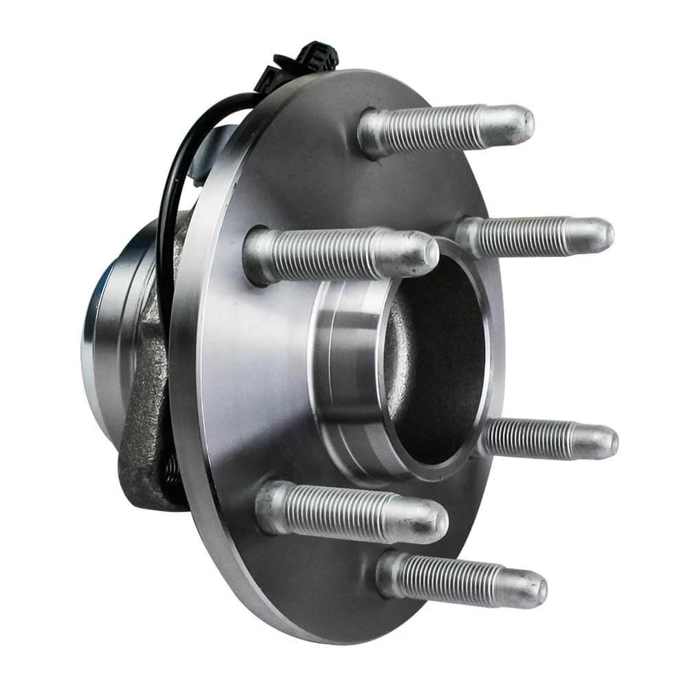 515097 Front Wheel Bearing and Hub Assembly for 2WD Chevy Silverado Tahoe CAD view with ABS, 6 Lug, metal construction