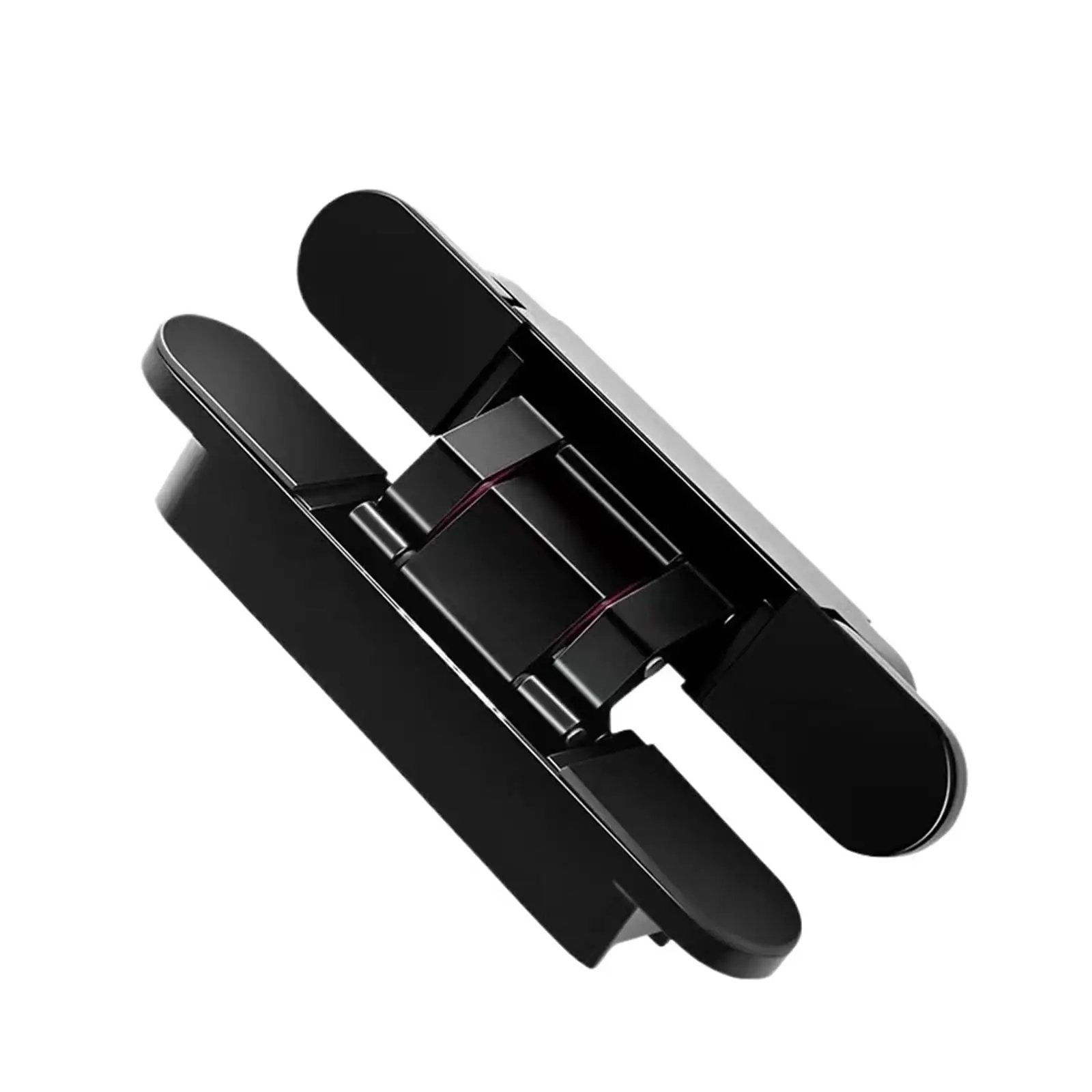 Stealthy Invisible Hidden Door Hinge With Adjustable Cross Plate And Sliding Bearing Load Bearing 120 To 180 Kg Black Hardware