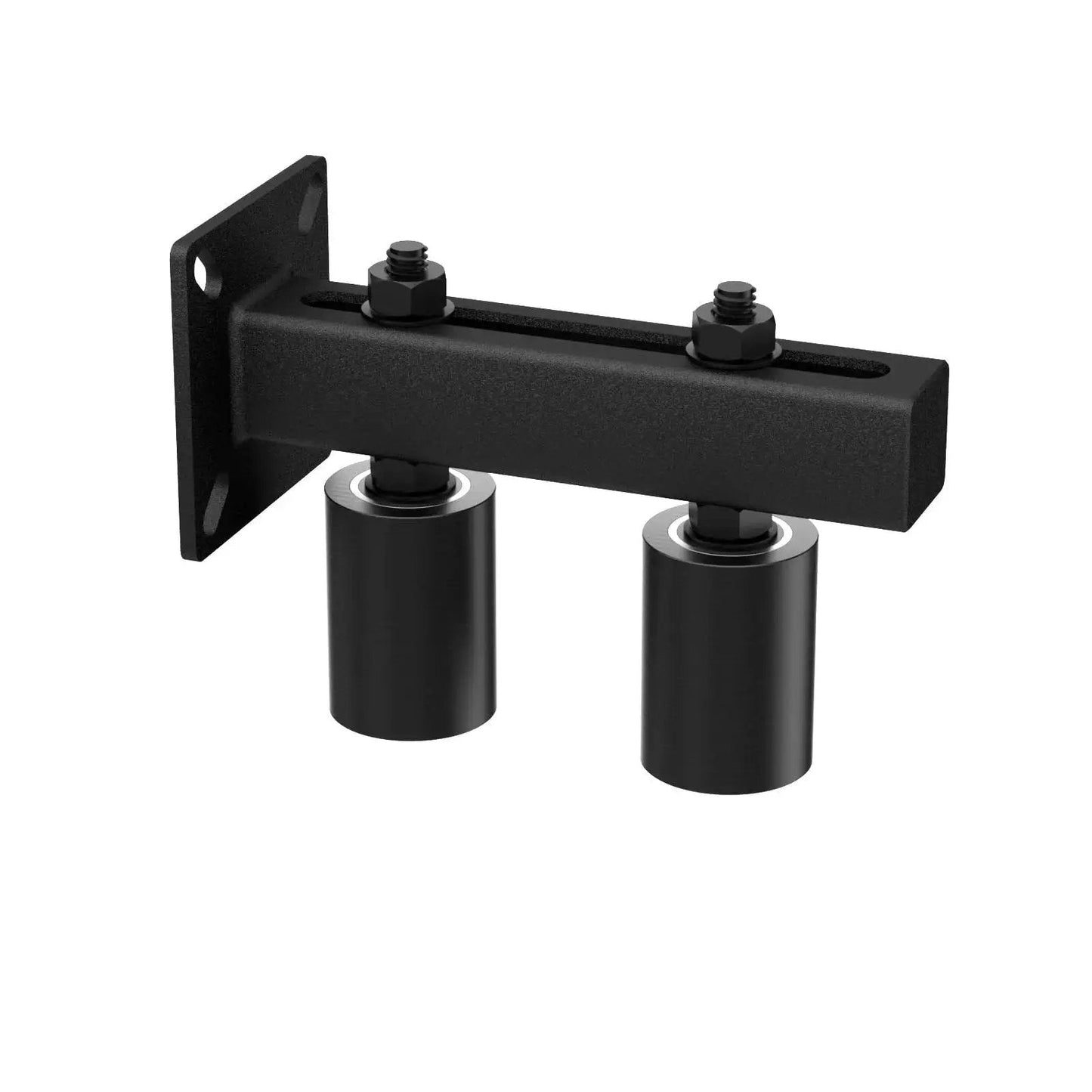Adjustable Slide Gate Guide Roller For Heavy Duty Sliding Gates, 3 Inch Thickening Metal Bracket With Quiet Nylon Wheel, Iron Gate Guide Wheel Pulley, Adjustable Up To 4 Inches For Reliable Automatic Or Manual Gate Support