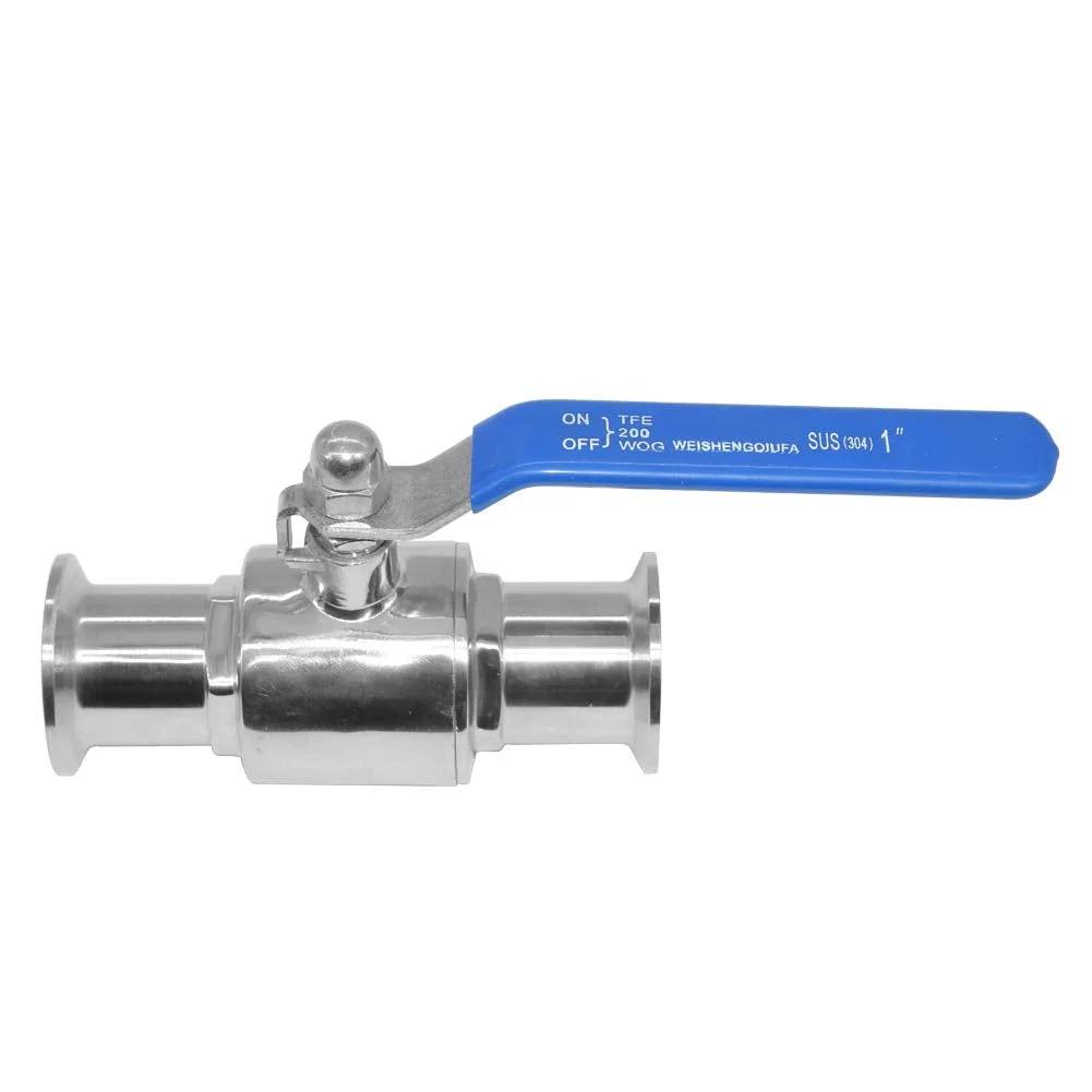 1.5 Inch Tri Clamp Ball Valve Stainless Steel Sanitary Valve For Home Brew With 1 Inch Tube OD, 304 Food Grade Brew Gear