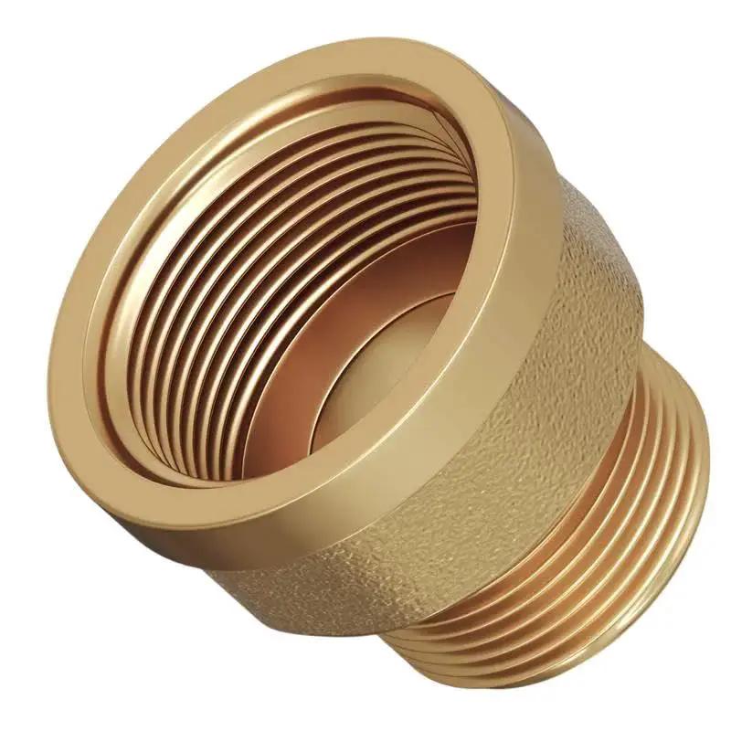 Brass Adapter Nipple Three Quarter Inch To One Inch Female Pipe Fitting NPT Connector For Plumbing Built Tough For High Temp And Corrosion Resistance