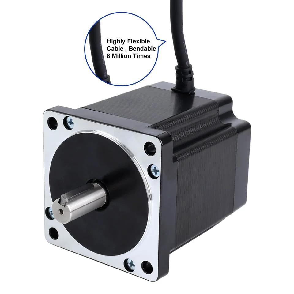 Powerful Nema 34 1 Axis CNC Kit With 8.0Nm Stepper Motor And DM860Y Driver for CNC mill, router, lathe projects, 6.0A 86x86x98mm.