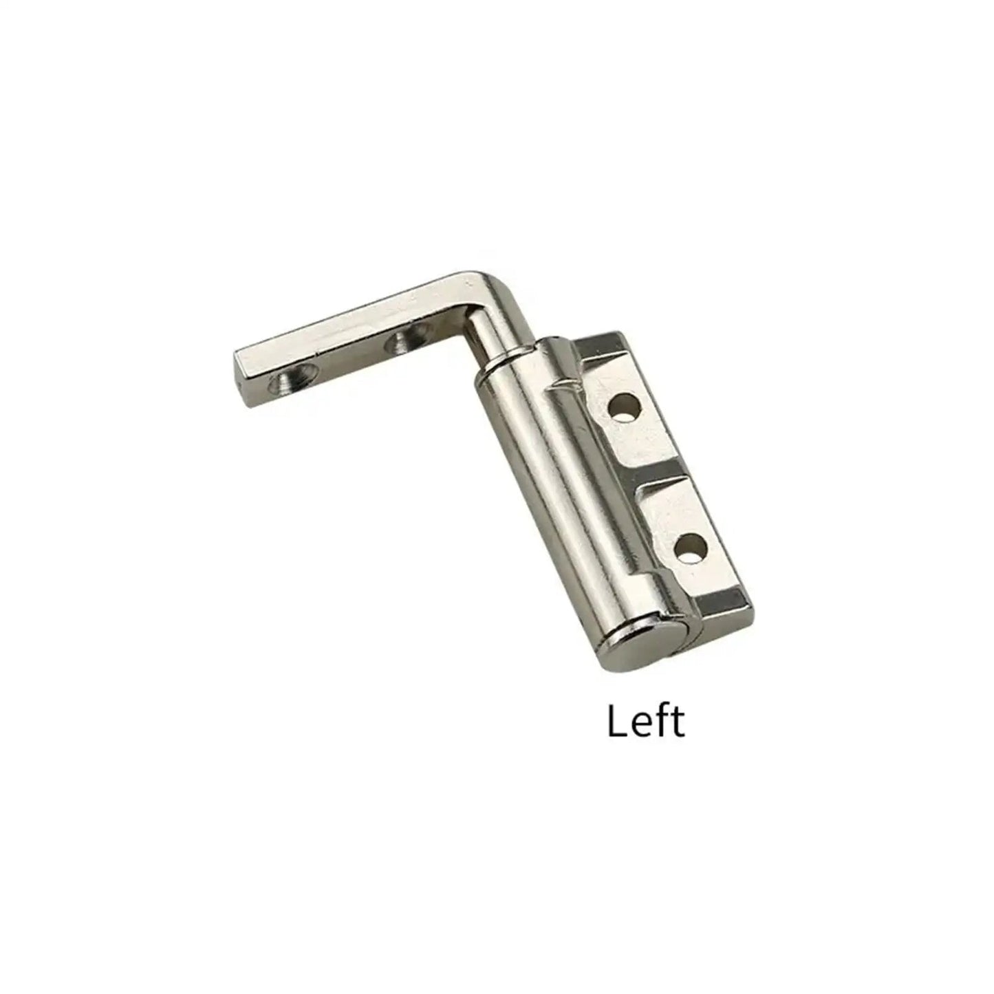 Left-facing zinc hinge for cabinets, showing Zinc Alloy Arbitrarily Positioning Damping Shaft Hinge With Load Bearing Torque 1.5 Nm Right Hand