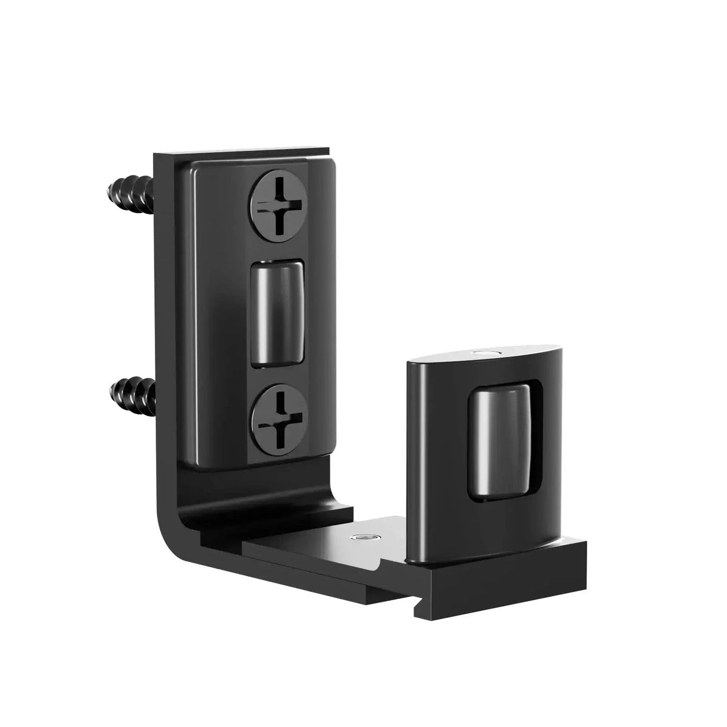 Sliding Barn Door Bottom Floor Guide With Adjustable U Shaped Flat Bottom Design Easy To Install And Wall Mounted Black Finish