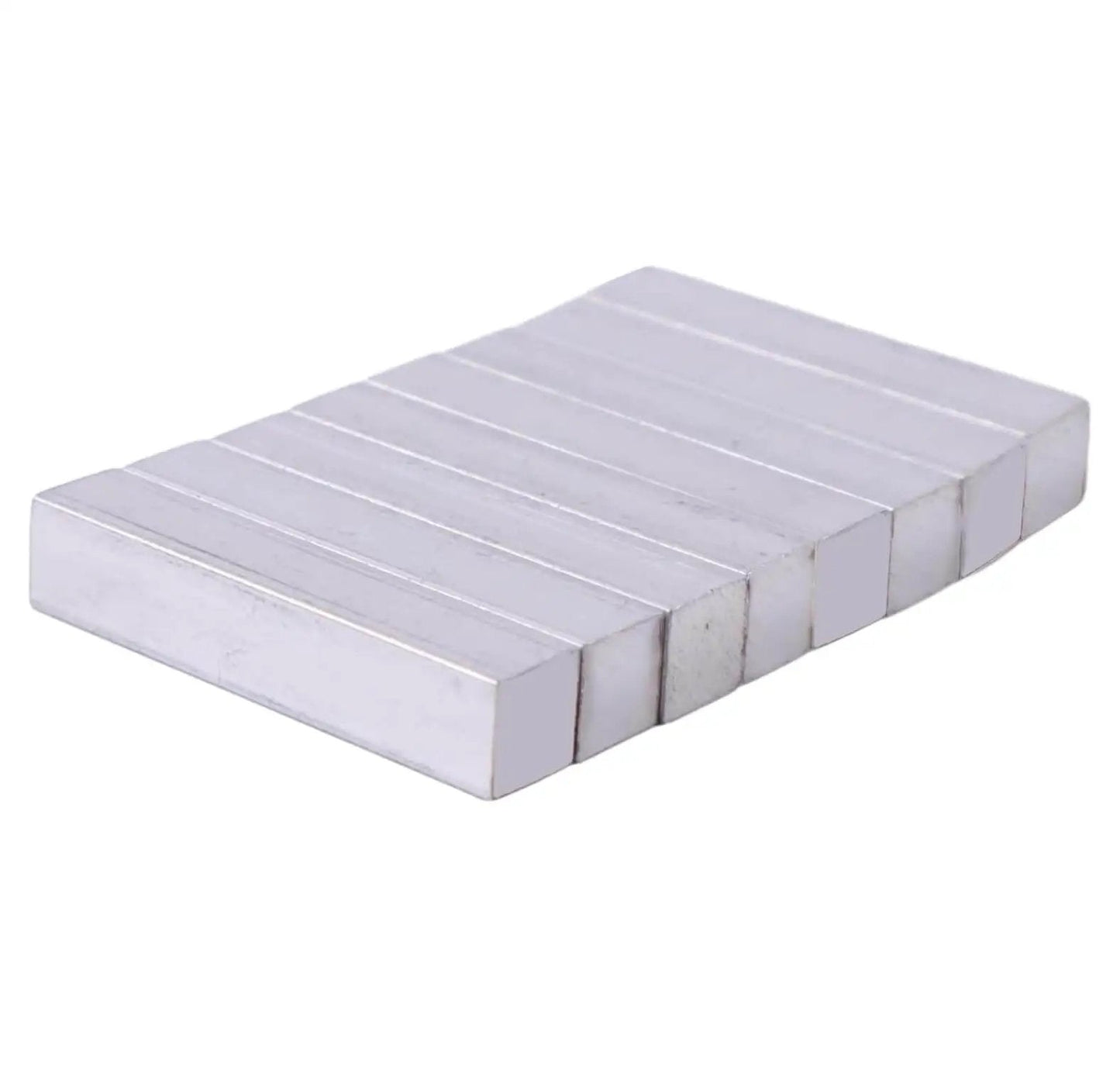 8 Pack Zinc Square Keys 1/4 X 1-1/4 Inch 2162 Machine Key Set for power transmission shafts, shown in a stack, made from zinc material