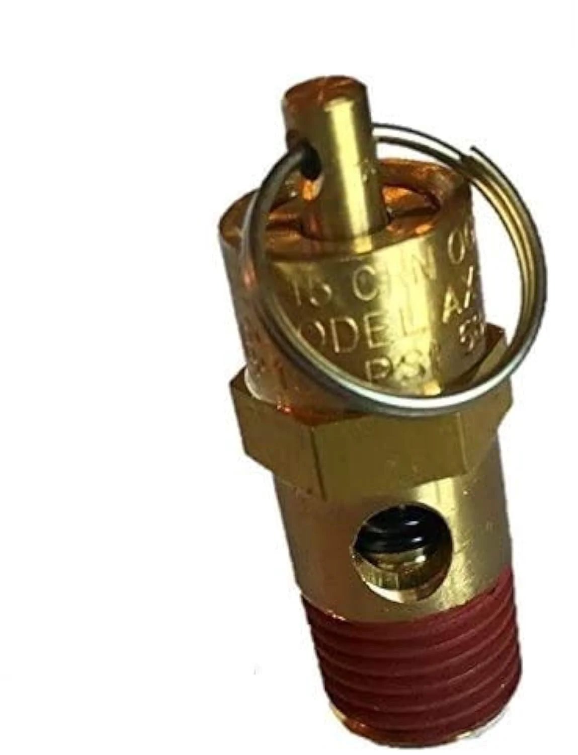 1/4 Inch NPT Air Compressor Safety Relief Valve 150 PSI Brass Pop Off Tank Valve With Corrosion Resistant Brass Forging