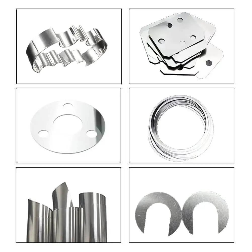 Assorted 304 Stainless Steel Foil Roll 0.1mm 100mm 1M for industry machinery electronic equipment hardware silver finish