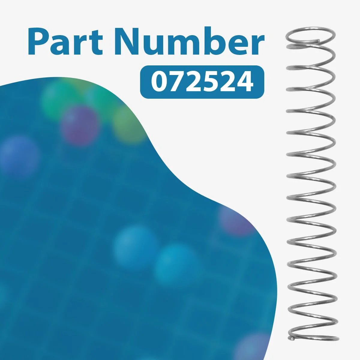 Image of Stainless Steel Check Valve Spring Replacement 3 Pound Part 072524 Compatible With Pentair Ortega Check Valve And Flo Check Valves