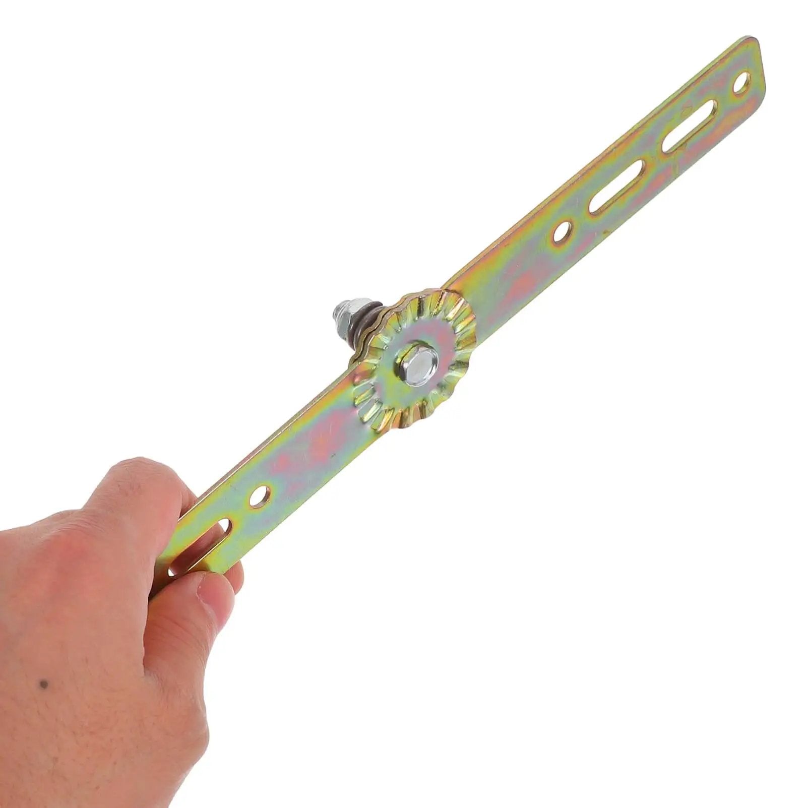 Heavy Duty Adjustable Angle Sofa Hinge With Automatic Reset Function for bed, cabinet, and recliner gear held in hand