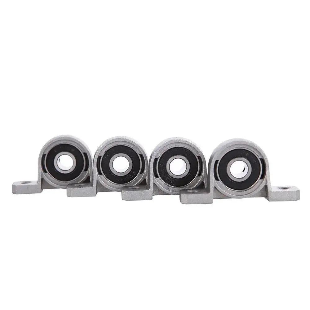 Four Piece 8 Mm Bore Ball Mounted Pillow Block Insert Bearings Set In Zinc Alloy For Machinery And Diy Projects Pro Grade Heavy Duty