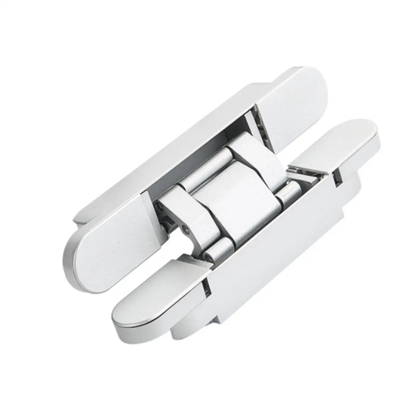 Stainless Steel Hidden Door Hinge For Cabinets And Front Doors Invisible Interior Mount Adjustable Cross Load Bearing 120 To 180 Kg