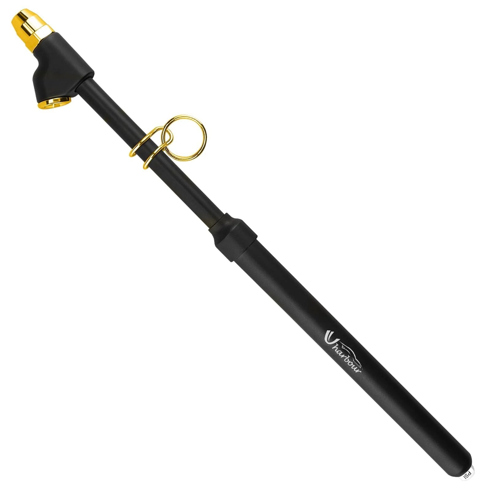 Dual Head Tire Pressure Gauge With Extended Tube For Semi Trucks, RVs, Cars And Motorcycles By UHARBOUR, 10 To 150 PSI