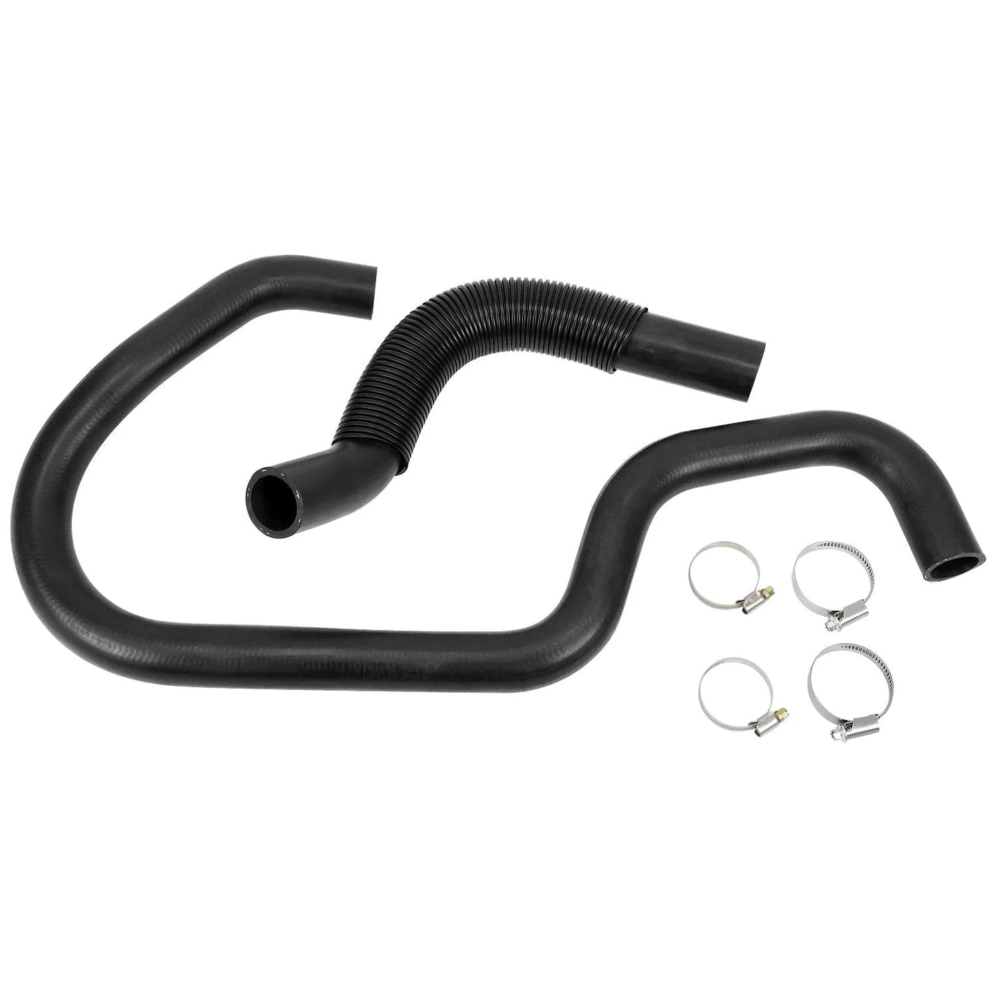 Engine Upper And Lower Radiator Coolant Hose Kit By Cool Star For Cadillac Escalade GMC Yukon Chevy Silverado Suburban 2007 To 2014 Replaces 22827731 22827735 Direct Fit Replacement For Durable Performance shown on white background with clamps