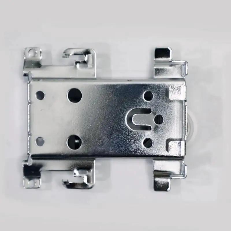 4 Piece Upgrade Sliding Door Roller Wheels For Wooden Doors With Bearings, demonstrating metal frame and wheel assembly.