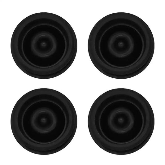 4 Pack Trailer Hub Cap Rubber Plugs For 1.98 Inch Hubs Durable Dust Caps And Grease Plugs For Dexter EZ Lube And Standard Axles