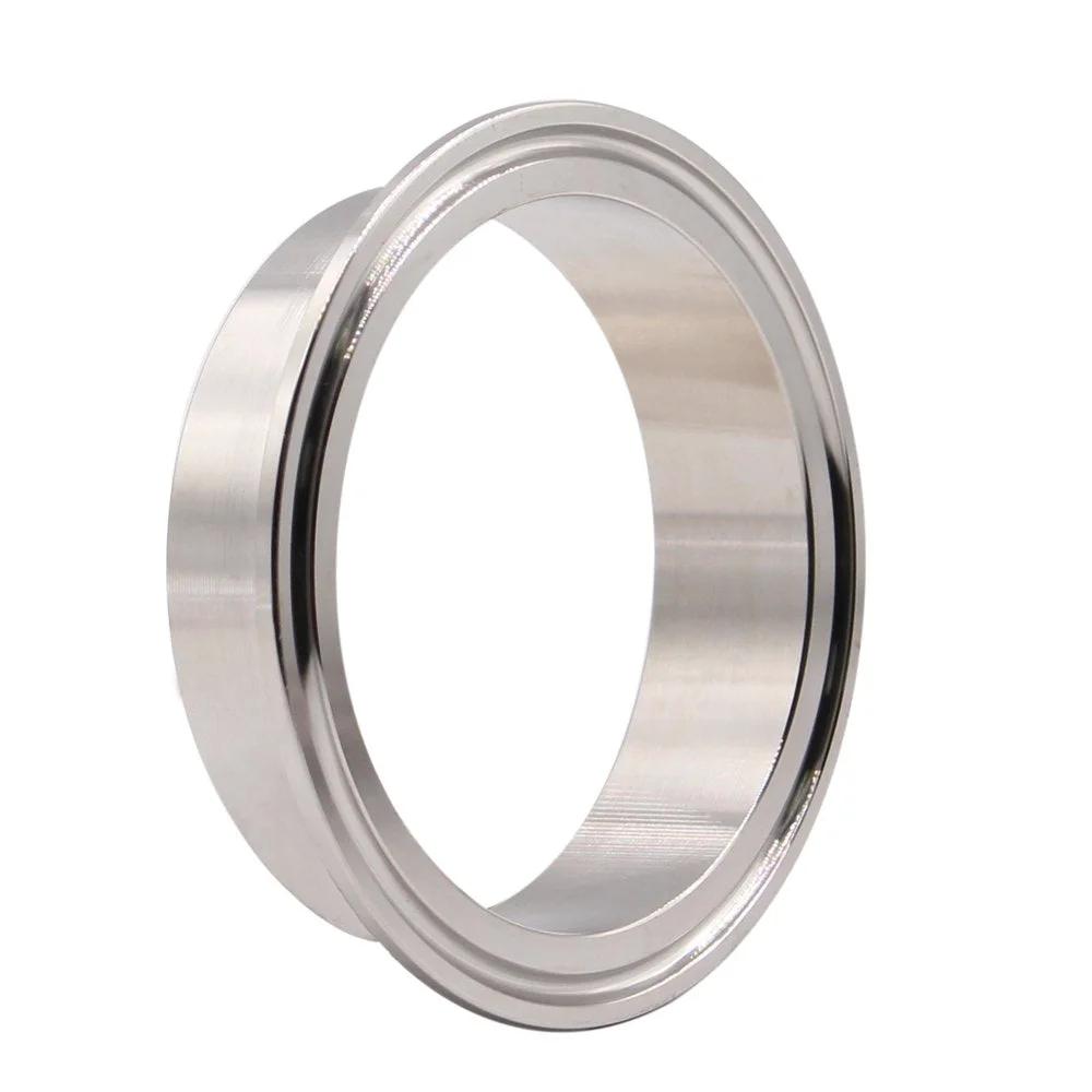 Stainless Steel 304 Sanitary Fitting Long Weld Clamp Ferrule For Tri Clamp Systems Fits 76.5mm Tube OD 3 Inch Tube Leakproof Seal High Temperature Corrosion Resistant Clamp Ferrule For Industrial Dairy Beer Food Processing