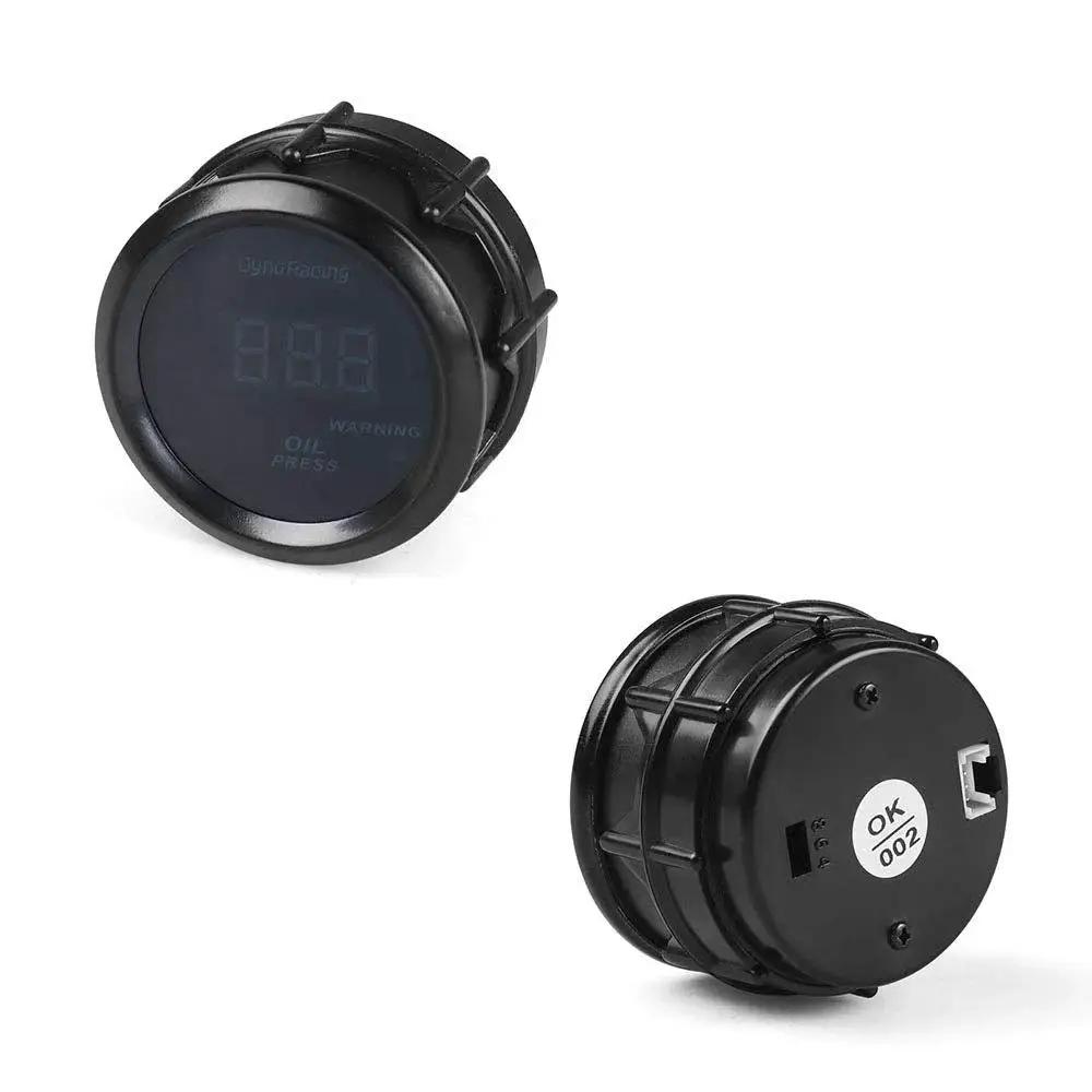 Digital 52mm Oil Pressure Gauge 0 to 150 PSI for Car Dash 12V DC Blue LED Backlit Display 2 Inch Black Housing