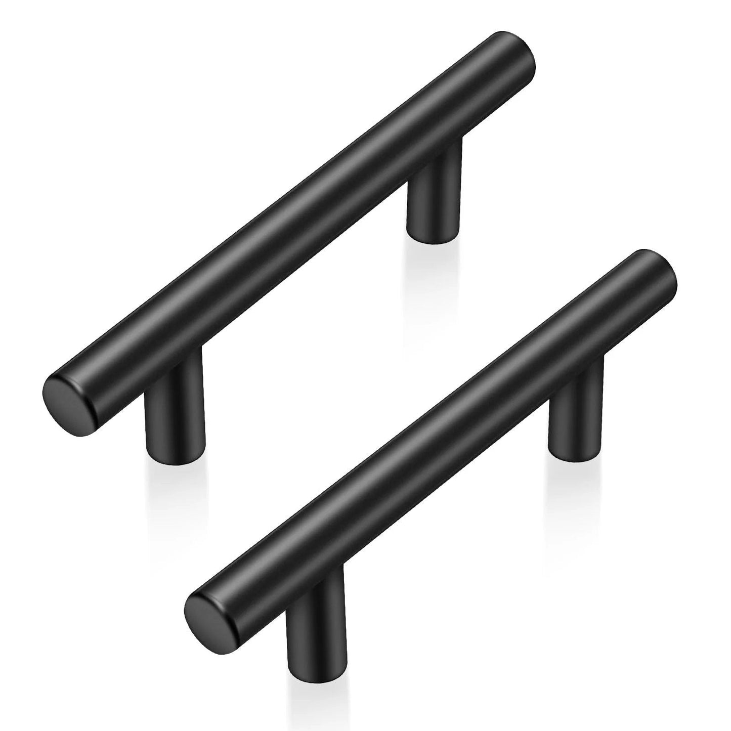 30 Pack 5 Inch Cabinet Handles Matte Black Stainless Steel Drawer Pulls For Kitchen Cabinets With 3 Inch Hole Centers, Durable Modern Hardware For Cabinets And Drawers, Easy To Install Flat Back Cabinet Hardware For Quick Renovations