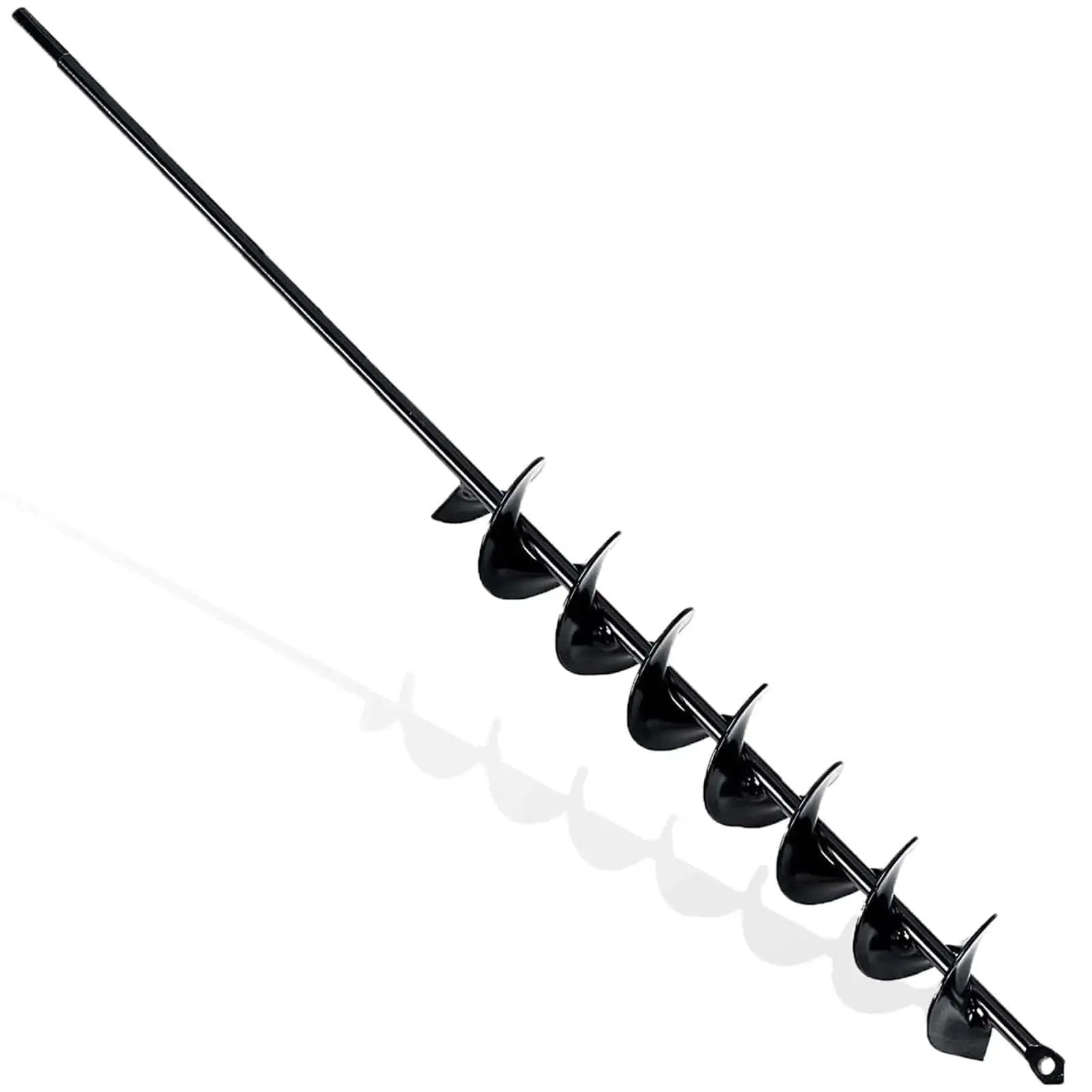 32 Inch Long Handle Garden Auger Drill Bit For Planting Workhorse With Three Eighth Inch Hex Drive Easy Planter Side View