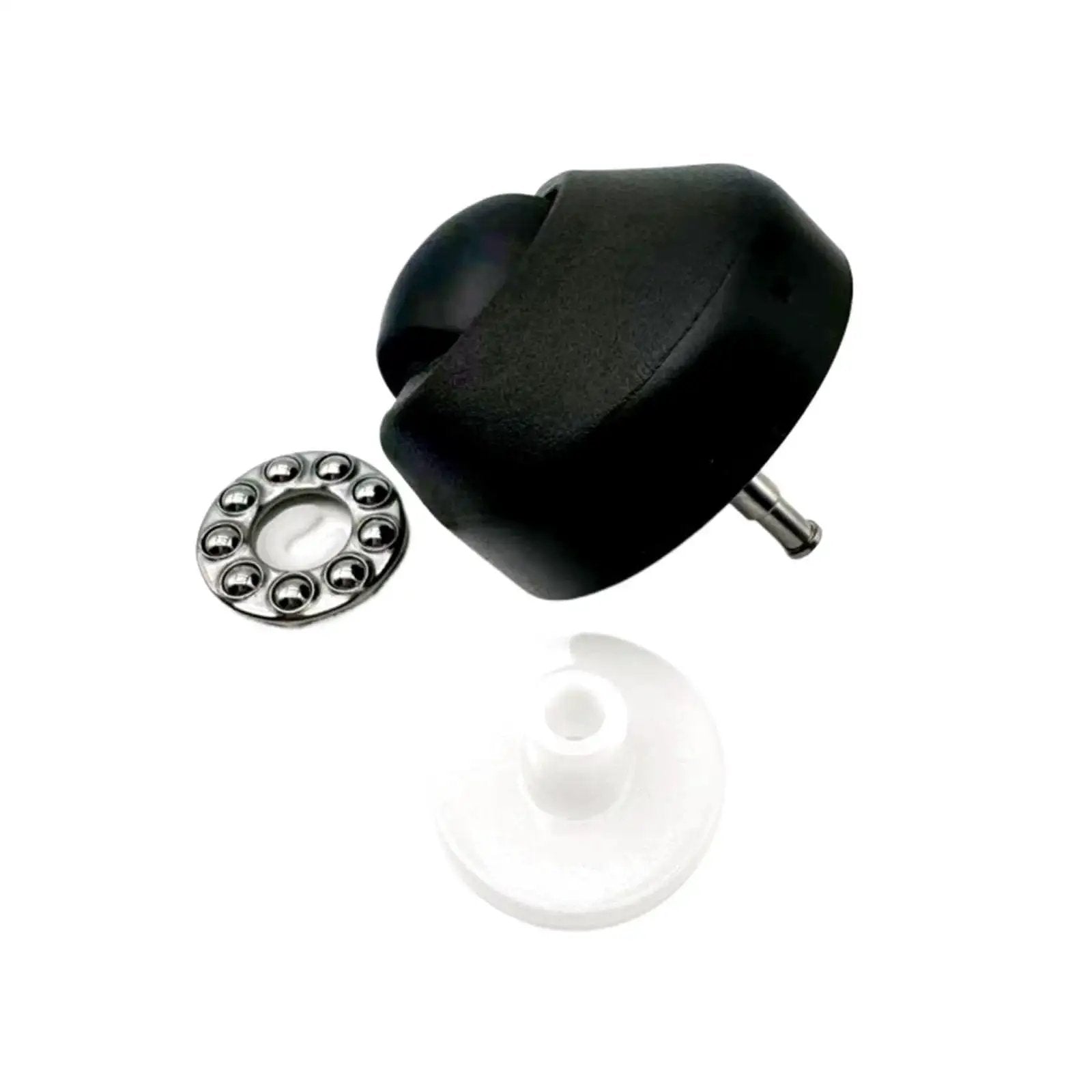 Front Caster Wheel For ECOVACS Robot Vacuum T10 T20 X1 Omni T10 Plus X1 Turbo Black Replacement Part with swivel and installation parts