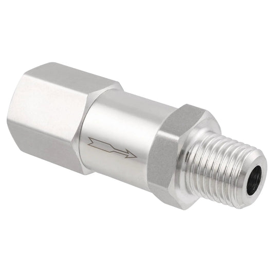 Detachable 304 Stainless Steel Check Valve One Way Non Return Valve For Water Oil Gas One Quarter Inch Female NPT Inlet To Male NPT Outlet