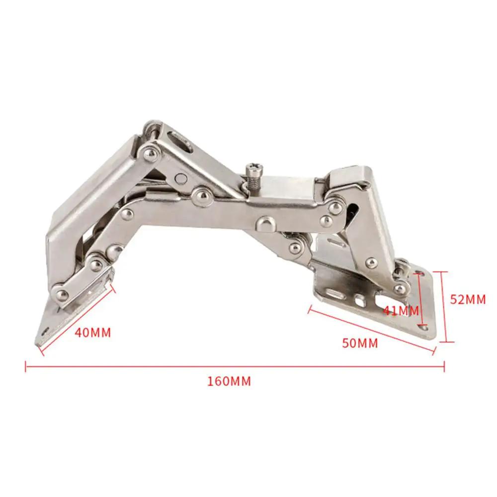 2 Pack 175 Degree Hidden Frameless Cabinet Hinges With Hydraulic Soft Close Adjustable Mount Full Cover Design For American Style Frameless Cabinets Not For Recessed Doors, side view showing measurements