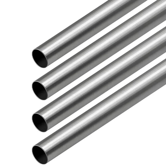 304 Stainless Steel Tube Five Sixteenth Inch OD Weldable Round Metal Tubing Eight Inch Length 0.5mm Wall Thickness Ideal for Industry Construction DIY Furnishing Decoration and Crafts Pack of Four