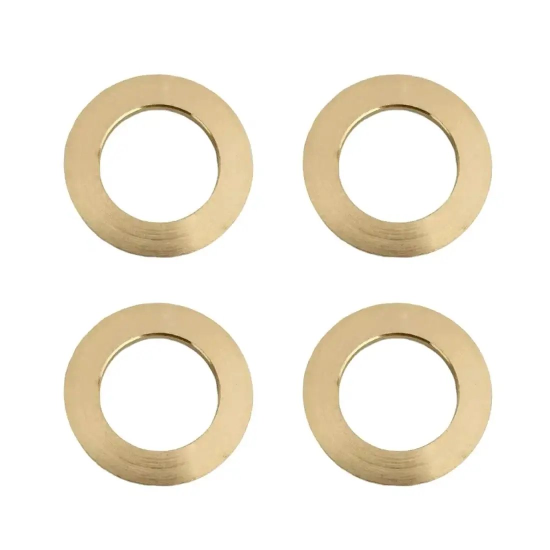 Brass Arbor Reducer Bushings 1 Inch To Five Eighths Inch 1.5mm Thick Four Pack