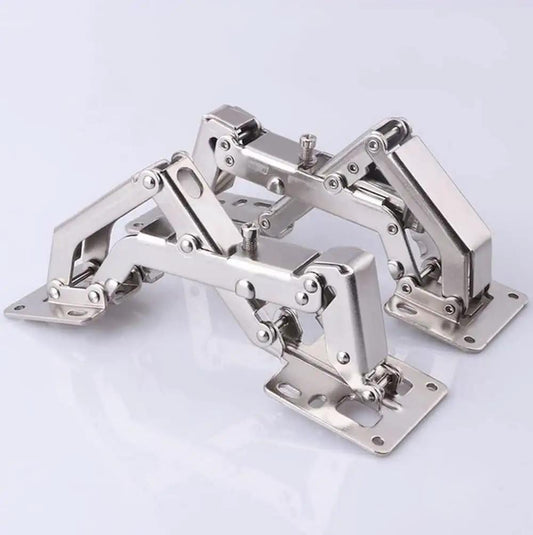 2 Pack 175 Degree Hidden Frameless Cabinet Hinges With Hydraulic Soft Close Adjustable Mount Full Cover Design