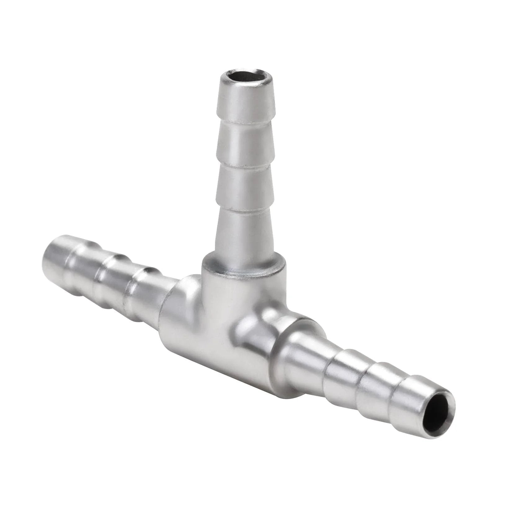 Stainless Steel Three Way Hose Barb Tee Fitting Three Sixteen Inch Barbs For Flexible Hoses Two Pack Home Brew For DIY Setups Union Connector 304