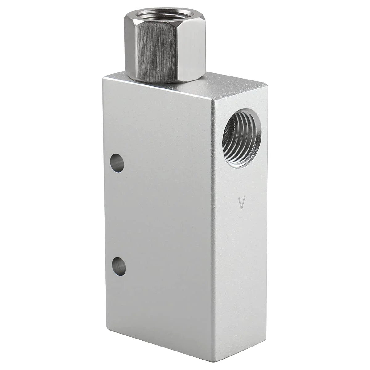 Vacuum Ejector Pneumatic Fitting CV 15HS One Quarter Inch PT Female Thread For Air Systems Silver Durable Industrial Grade Connector