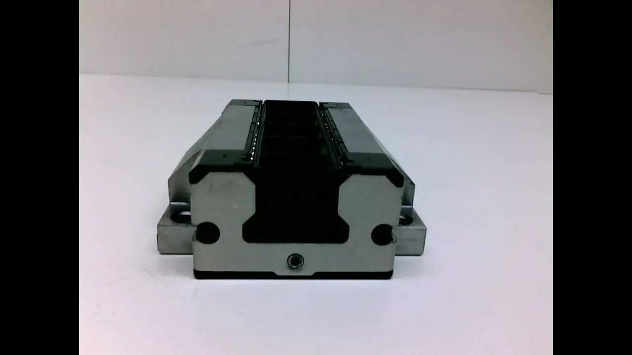 Front view of Runner Block 35mm Linear Slide Carriage with sealed ball bearing for rail systems, ideal for industrial motion control.