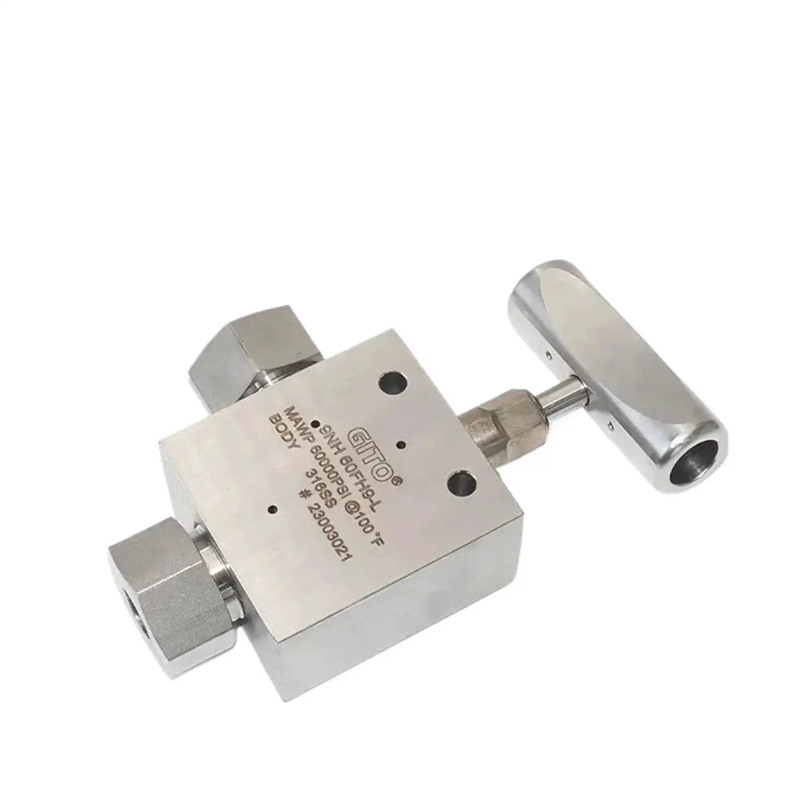 Needle Valves for Medium and High Pressure Hydrogen for Hydraulics, Pneumatics and Plumbing, durable stainless steel body