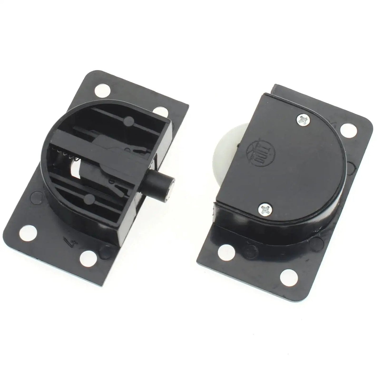 Cabinet Wardrobe Sliding Door Pulley And Wheels Hardware For Quiet Operation, Built In Metal Bearing Structure, Black, 58x31mm