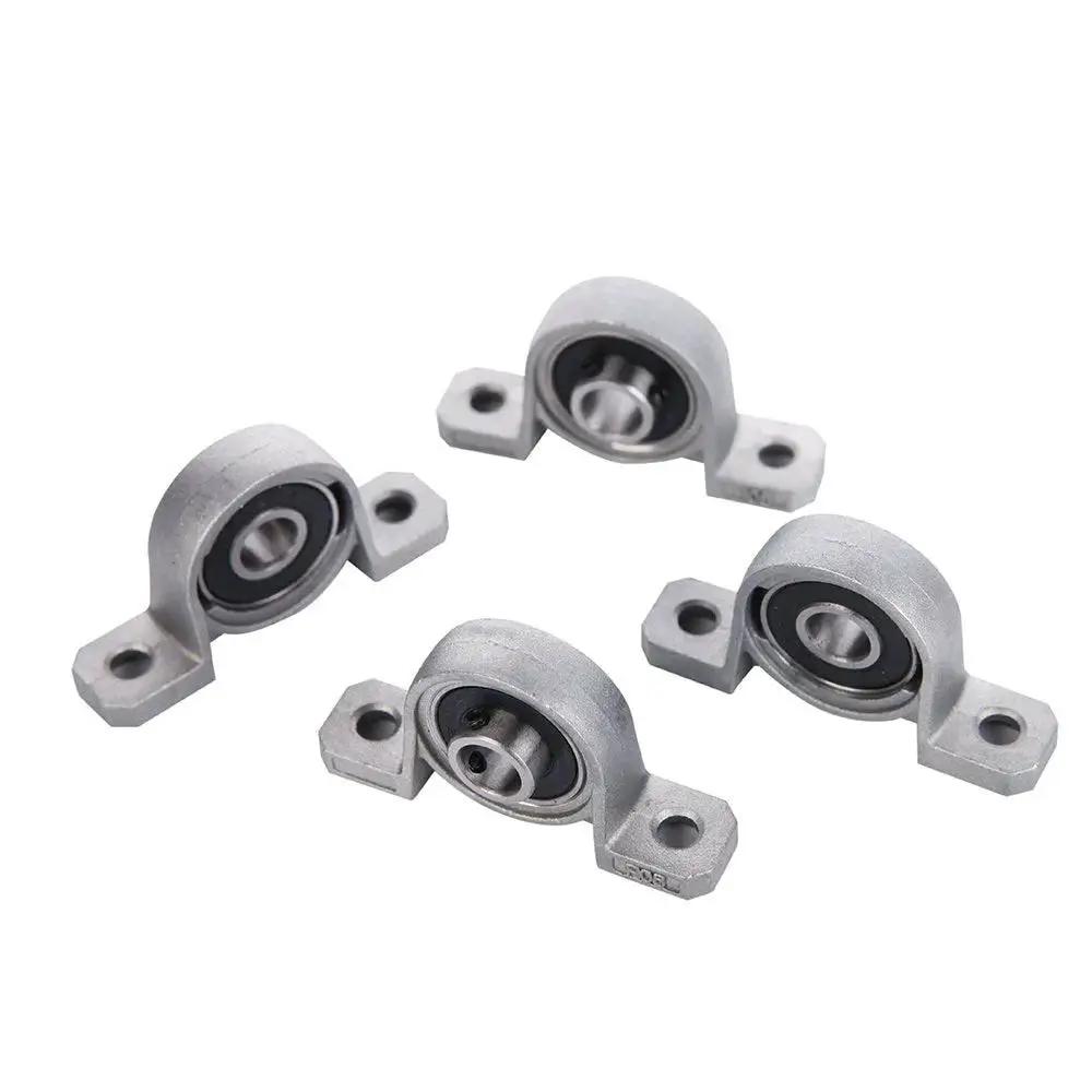 Four Piece 8 Mm Bore Ball Mounted Pillow Block Insert Bearings Set In Zinc Alloy For Machinery And Diy Projects Pro Grade