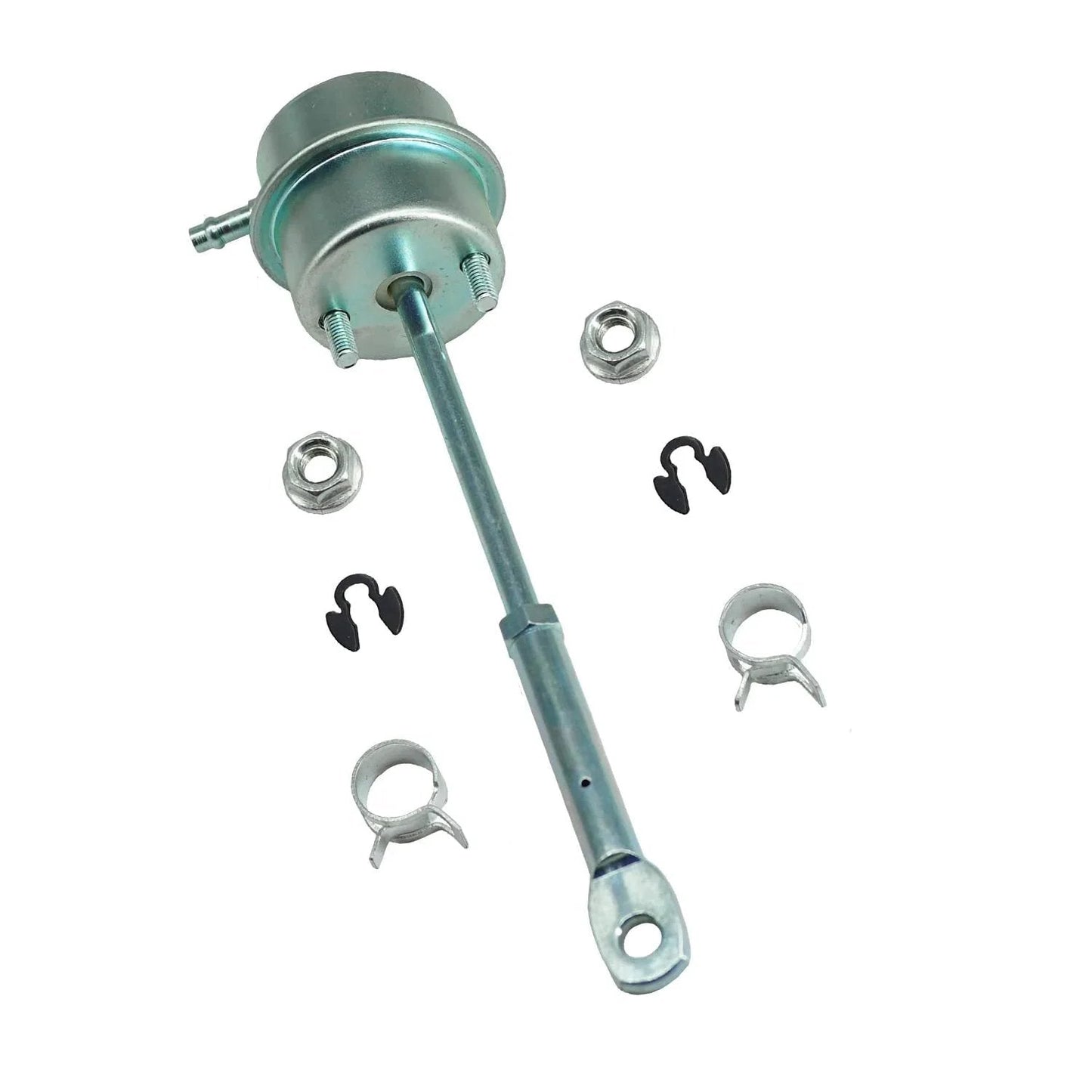 Upgrade Turbo Wastegate Vacuum Actuator For Holset Turbos HX35 HX35W HX40 HX40W with mounting hardware, front view